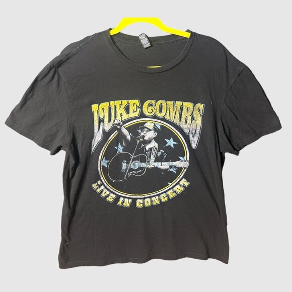 Source Unknown Other - Luke Combs 2021 Tour Band Shirt, Size Large (With Tour Dates)